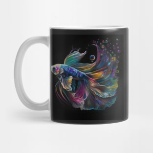 Rainbow Betta fish Mug